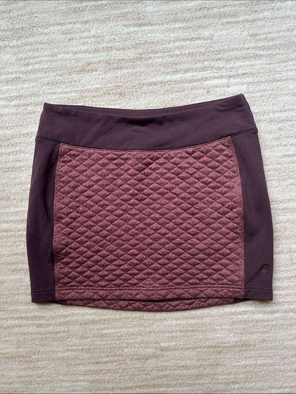 Smartwool Diamond Peak Quilted Skirt Women's Plum Merino Wool  Medium